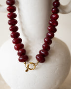 TILTIL Necklace Burgundy Glow Gold